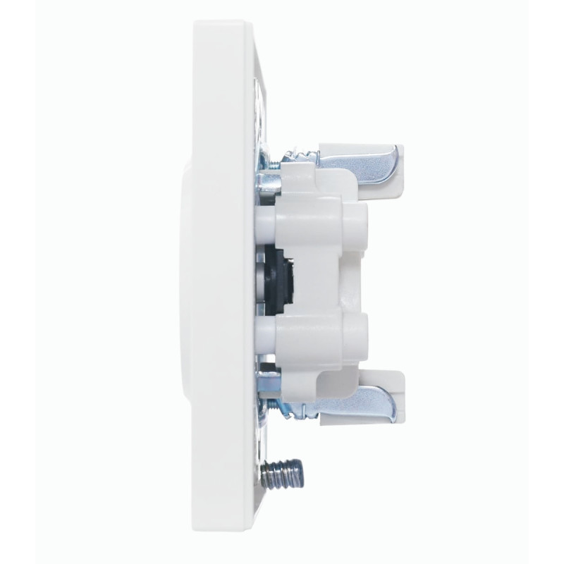 Розетка двойная б/з LEZARD Vesna белый 742-0200-128В