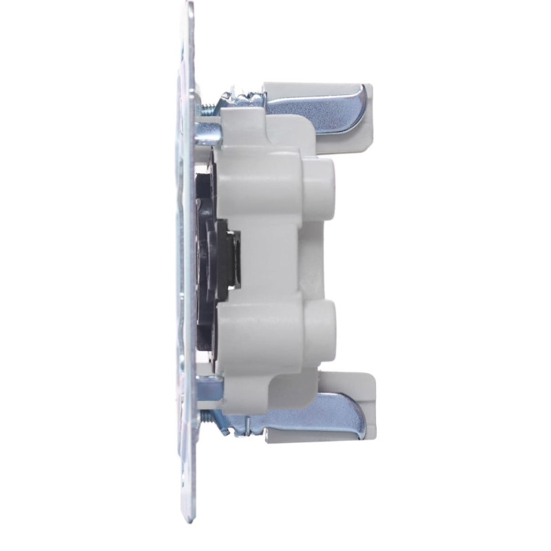 Розетка двойная б/з LEZARD Vesna белый 742-0200-128В