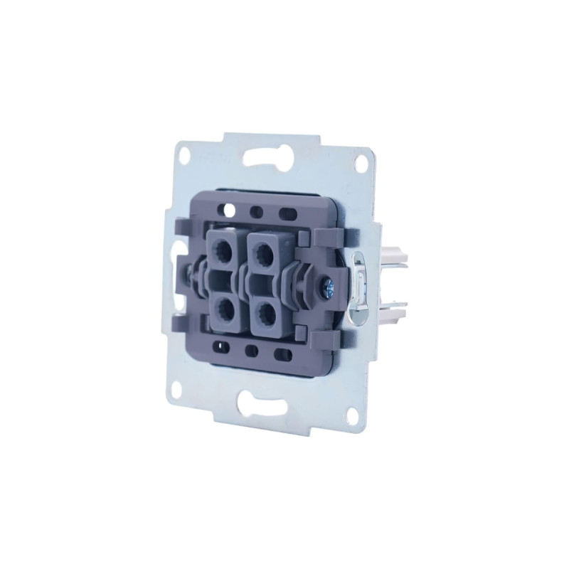 Выключатель двухклавишный с подсветкой LEZARD Vesna белый 742-0288-112