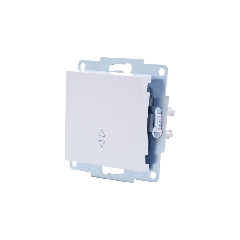 Выключатель одноклавишный проходной LEZARD Vesna белый 742-0288-105