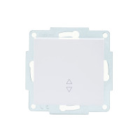 Выключатель одноклавишный проходной LEZARD Vesna белый 742-0288-105