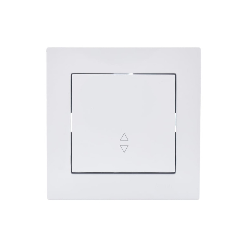 Выключатель одноклавишный проходной LEZARD Vesna белый 742-0288-105