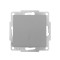 Выключатель одноклавишный проходной LEZARD Vesna серый 742-3588-105