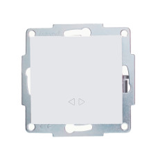 Выключатель одноклавишный промежуточный LEZARD Vesna белый 742-0288-107