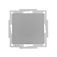 Выключатель одноклавишный промежуточный LEZARD Vesna серый 742-3588-107