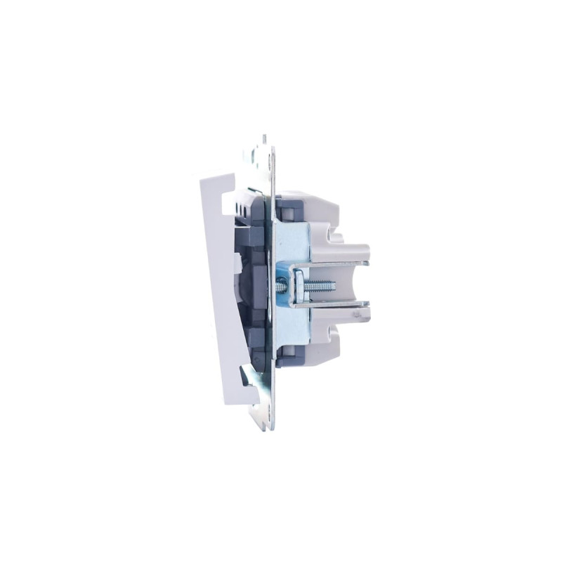 Выключатель одноклавишный с подсветкой LEZARD Vesna белый 742-0288-111