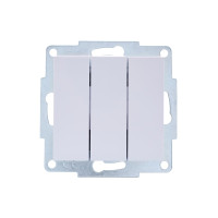 Выключатель трехклавишный LEZARD Vesna белый 742-0288-109