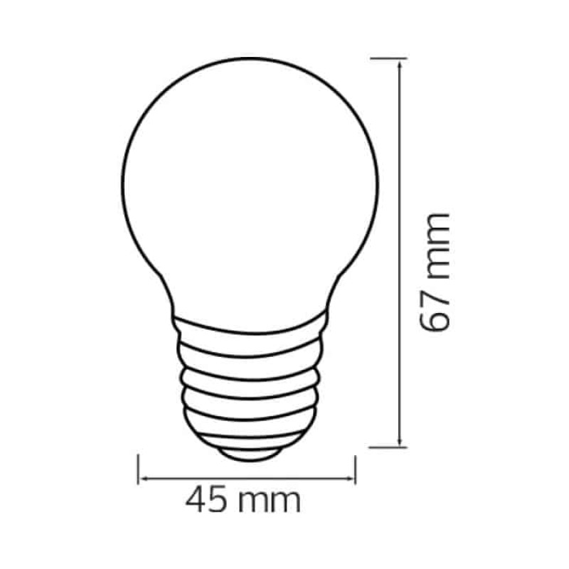 Лампа шарик SMD LED 1W E27 120Lm 220-240V 6400К Horoz Electric (001-017-0001-050)