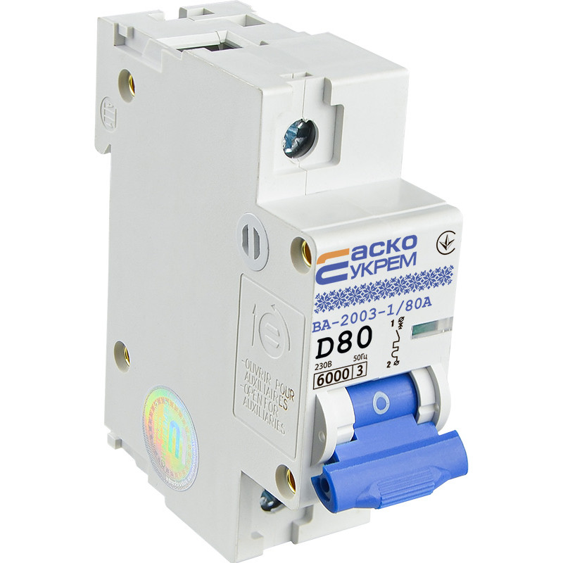 Автоматический выключатель ВА-2003 1р 80А АСКО (A0010030008)