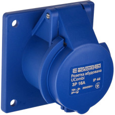 Розетка встроенная серии UCombi 3P 16A IP 44 АСКО A0080010158