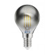 Светодиодный источник света FILAMENT серый G45 1800K E14, 4W 200lm AC220-240V 360° GTV LD-G45FP4-18