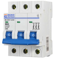 Автоматический выключатель УКРЕМ ВА-2017/B 3р 63А АСКО (A0010170071)
