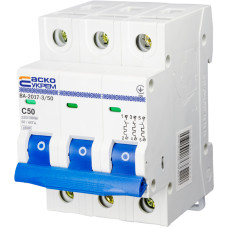 Автоматический выключатель УКРЕМ ВА-2017/D 3р 50А АСКО (A0010170106)