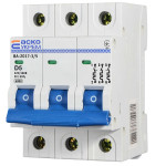 Автоматический выключатель УКРЕМ ВА-2017/D 3р 5А АСКО (A0010170098)