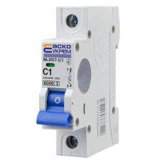 Автоматический выключатель УКРЕМ ВА-2017/С 1р 1А АСКО (A0010170028)