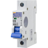 Автоматичний вимикач УКРЕМ ВА-2017/С 1р 5А АСКО (A0010170032)