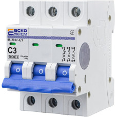 Автоматический выключатель УКРЕМ ВА-2017/С 3р 3А АСКО (A0010170040)
