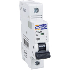 Модульный автоматический выключатель UProfi 1р 100А C 6kА АСКО (A0010210119)