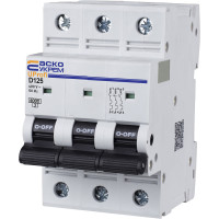 Модульный автоматический выключатель UProfi 3р 125АD 6kА АСКО (A0010210129)
