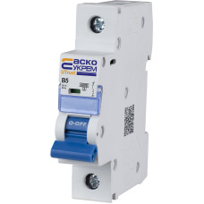 Модульный автоматический выключатель UTrust 1р 5А B 6kА АСКО (A0010210005)