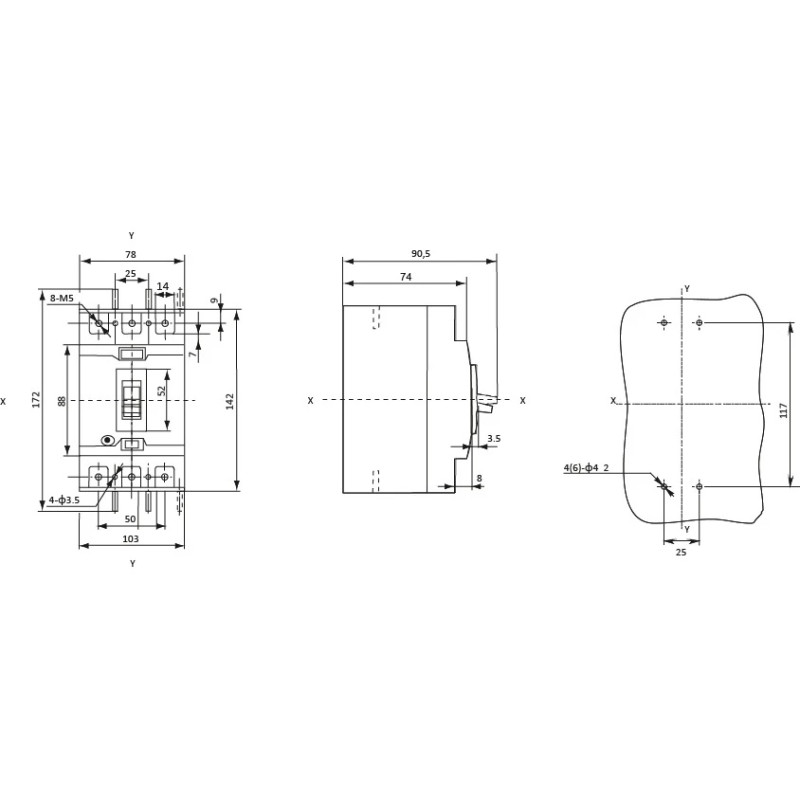 Автоматичний вимикач УКРЕМ ВА-2004N/63 3р 50А АСКО (A0010040064)