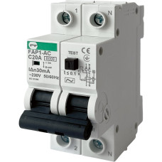 Дифференциальный автомат Промфактор 2р 20А 30мА тип АС (FAP 1) АЗВ (FAP01C20030AC)