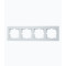 Рамка четверная горизонтальная LEZARD Vesna белый 742-0200-149
