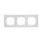 Рамка тройная горизонтальная LEZARD Vesna белый 742-0200-148