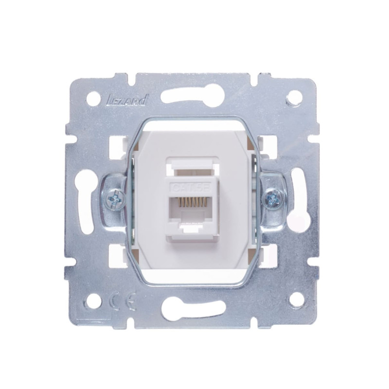 Розетка компьютерная LEZARD Vesna белая 742-0288-139