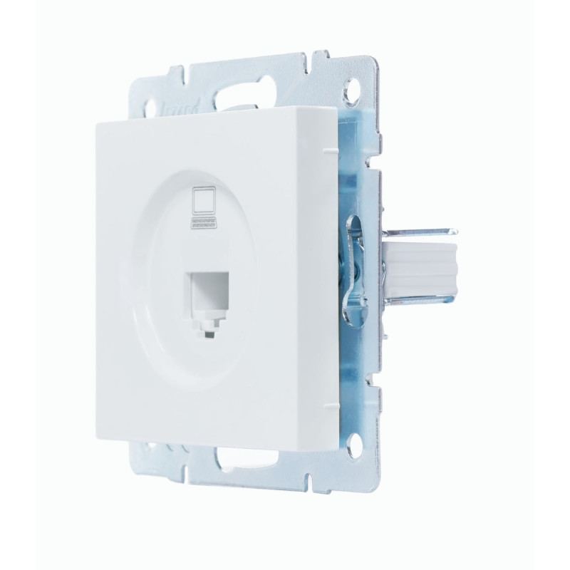 Розетка компьютерная LEZARD Vesna белая 742-0288-139