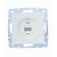 Розетка компьютерная LEZARD Vesna белая 742-0288-139