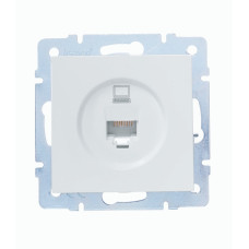 Розетка компьютерная LEZARD Vesna белая 742-0288-139