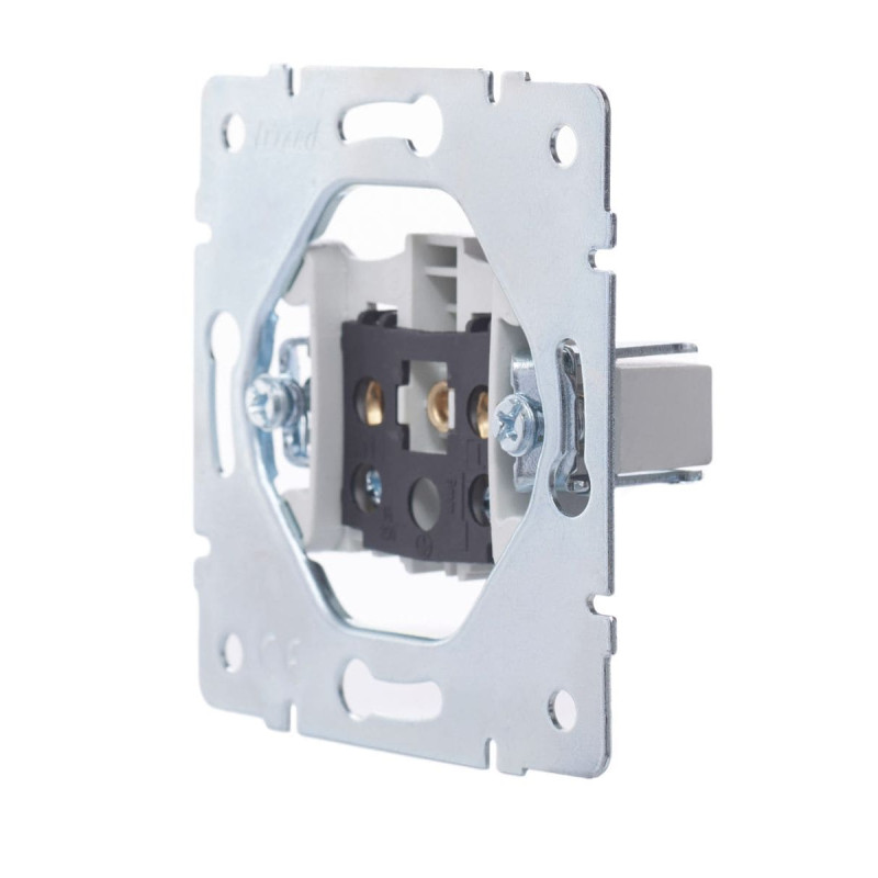 Розетка одинарная б/з LEZARD Vesna белый 742-0288-121В