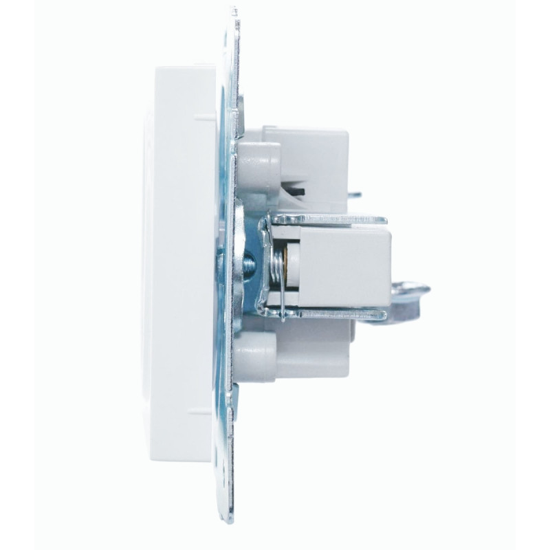 Розетка одинарная б/з LEZARD Vesna белый 742-0288-121В