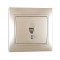 Розетка одинарная компьютерная MIRA жемчужно-белый перламутр со вставкой 701-3030-139
