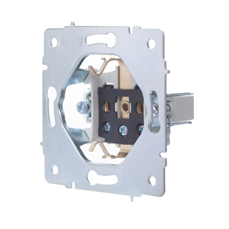 Розетка одинарная с/з LEZARD Vesna белый 742-0288-122В