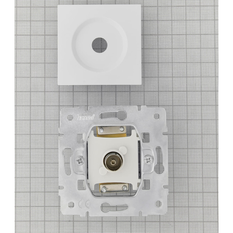 Розетка телевизионная проходная LEZARD Vesna белый 742-0288-129