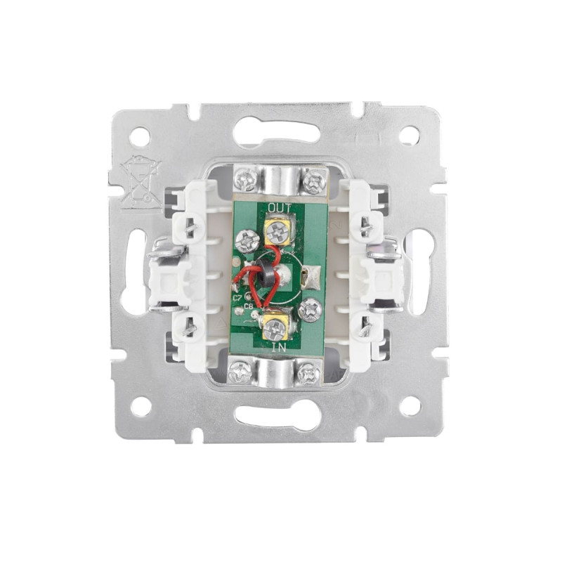 Розетка телевизионная проходная LEZARD Vesna белый 742-0288-129