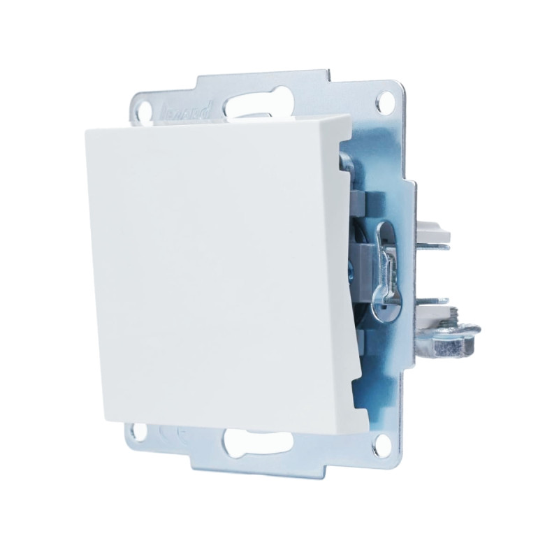 Выключатель одноклавишный LEZARD Vesna белый 742-0288-100