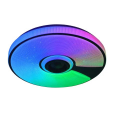 SONG RGB 80W R-SMART-480x75-WHITE/CHROME/SHINY-220-IP20 Управляемая МУЗЫКАЛЬНАЯ светодиодная люстра