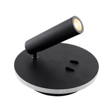 Світлодіодний світильник-бра LED RIGIL 10W RL-WW-140x65-BLACK-220-IP20 Esllse