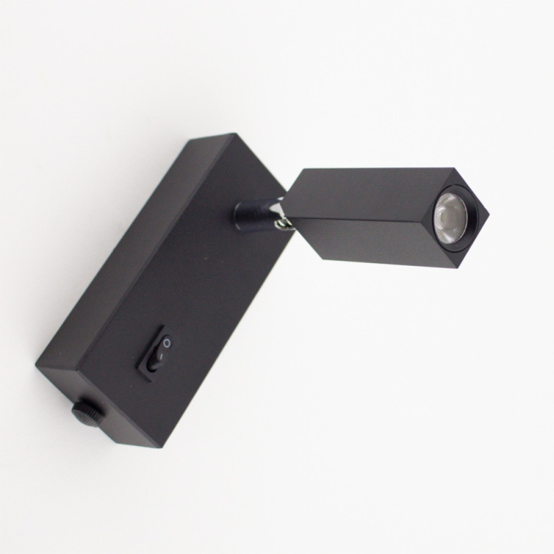 Світлодіодний світильник бра SIMPLE S 3Вт 120x50x130 мм Чорний Esllse