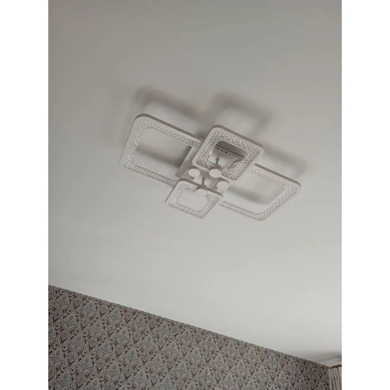 Світлодіодна LED люстра TIRE 60W 4S-APP-580-420-95-WHITE/CLEAR-220-IP20 Esllse