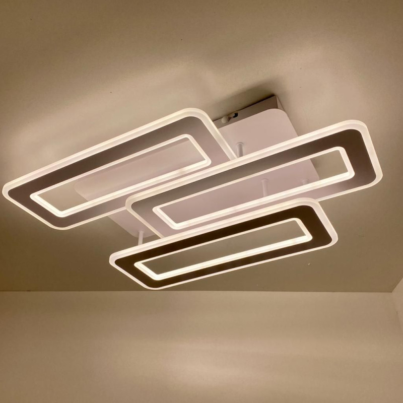 Светодиодная LED люстра TRIPLEX DOUBLE 110W 3L-APP-650x370x140-WHITE/WHITE-220-IP20 Esllse