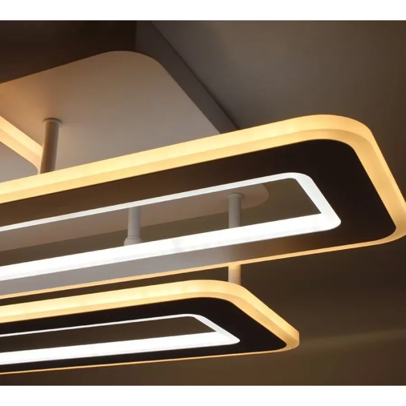 Светодиодная LED люстра TRIPLEX DOUBLE 110W 3L-APP-650x370x140-WHITE/WHITE-220-IP20 Esllse