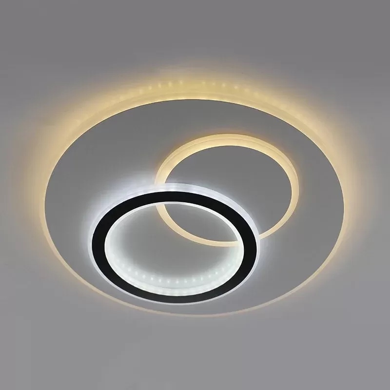 Світлодіодна LED люстра UNIVERSE 80W R-ON/OFF-450x51-WHITE/BLACK-220-IP20 Esllse