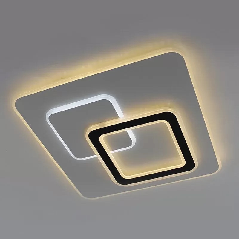 Светодиодная LED люстра UNIVERSE 85W S-ON/OFF-450x450x51-WHITE/BLACK-220-IP20 Esllse