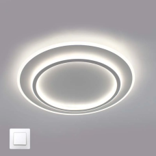 Світлодіодна LED люстра VEGA dual 75W 2R-ON/OFF-450х53-WHITE/WHITE-220-IP20 Esllse