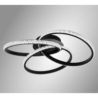 Светодиодная LED люстра VITA 80W 3R-APP-500x130-BLACК/CLEAR-220-IP20 Esllse