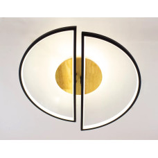 Світлодіодна LED люстра WOODY 75W-2PR-APP-500x135-BLACK/WOOD-220-IP20 Esllse